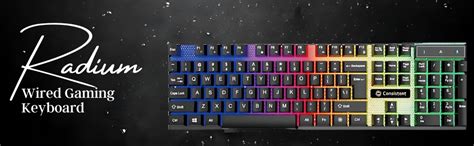 Amazon.in: Buy Consistent Radium Wired Gaming Keyboard (KG1101) Gaming ...
