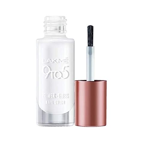 Buy Lakmé 9 to 5 Primer + Gloss Nail Colour, Top Coat, 6 ml Online at ...