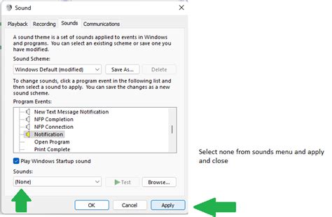 Notification Sound Settings Windows 1.0 的图像结果
