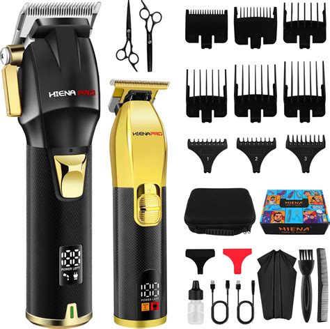 Amazon.com: HIENA PRO Professional Hair Clippers Set for Men, Cordless ...