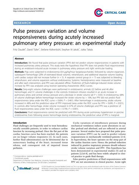 Image result for Pulse Pressure Variability