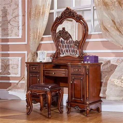 Luxury Antique European Style Carving Dressing Table – Healsway India