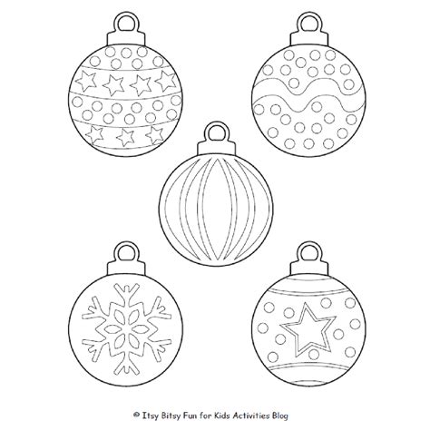 Printable Mini Christmas Ornaments
