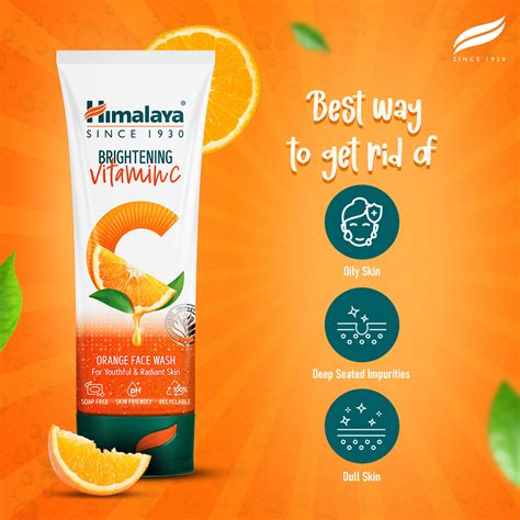 Himalaya Brightening Vitamin C Orange Face Wash – Himalaya Wellness (India)