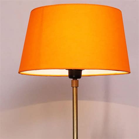Buy HOMESAKE Contemporary Decor Orange And Brown Wooden Floor Lamp from ...