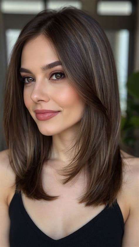 Unlocking the Secrets to Straight Shoulder-Length Bangs | Medium hair ...