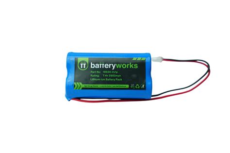 Buy 7.4V 2900mAh 2S1P Lithium Ion Battery Pack | Batteryworks India ...