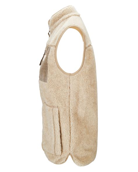 Amundsen Heroes Wool Fleece Vest Womens Natural - Olympia Sport