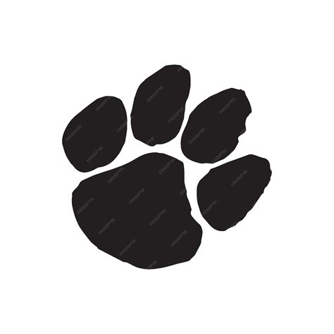 Cougar Paw Stencil