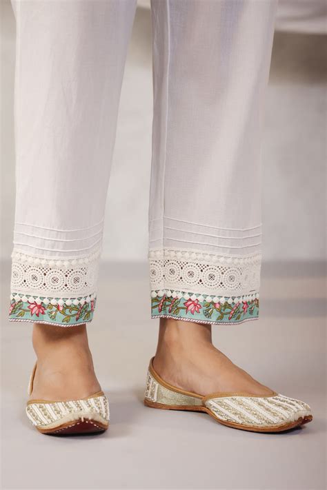 Buy Firdous Nasrine Relaxed Fit Cotton Pants_Shahenaz Online | Shahenaz ...