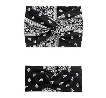 Future Tabs Paisley Print Knot Headband for Men & Women – Criss Cross ...