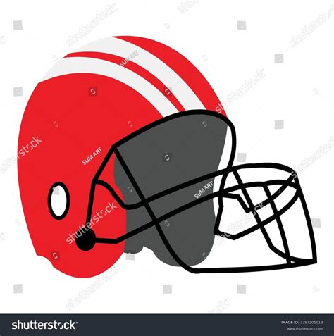 Football Helmet Vector Image Clipart Stock Vector (Royalty Free ...