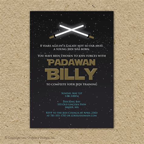 Star Wars Birthday Invitations Online