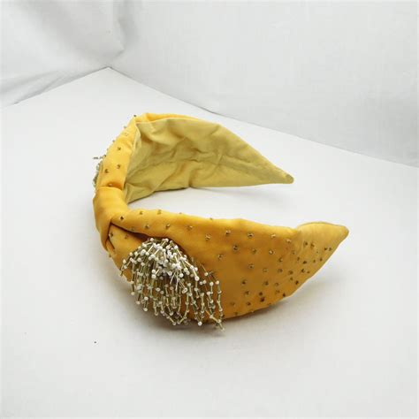 Buy Soho Boho Studio Dandelion Gold Turban Hair Band Online