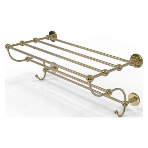 Allied Brass Prestige Skyline Unlacquered Brass Wall Mount Towel Rack ...