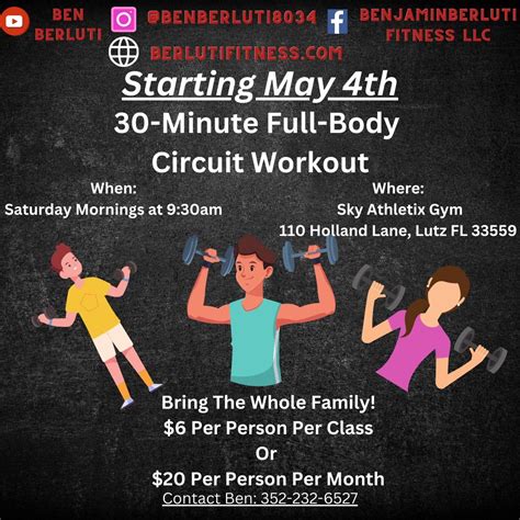 30-Minute Full-Body Circuit Workout!, 110 Holland Lane, Lutz, FL ...