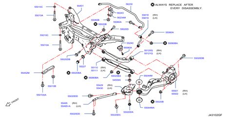 Nissan Rogue Sport Suspension Subframe Washer - 54622-JY00A ...