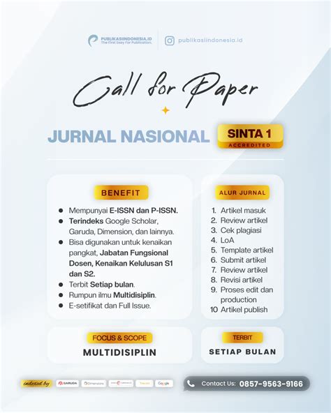 15+ Jurnal Terbit Februari 2026 - Publikasi Indonesia