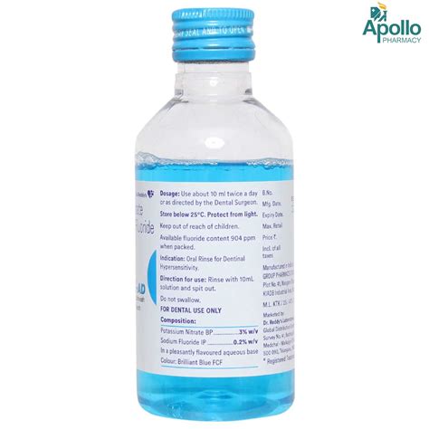 Senquel-AD Mouth Wash 200 ml Price, Uses, Side Effects, Composition ...