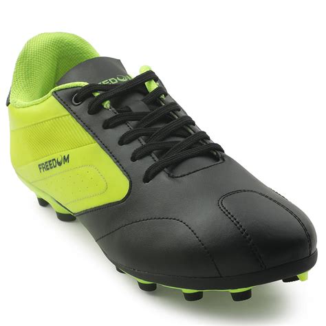 Buy Freedom Black Sports Lacing Football Shoes For Men HUFF By Liberty