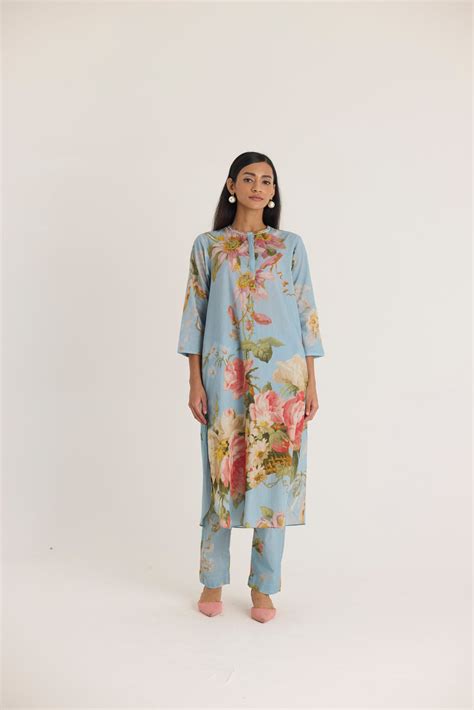 Taffy Long Cotton Kurta Set – Yam India