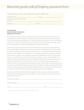 Cardinal Health Customer - Fill Online, Printable, Fillable, Blank ...