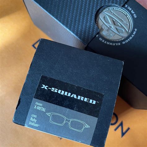 Oakley X-Squared, X-Metal Frame, Ruby Iridium Lens (006011-03), Men's ...