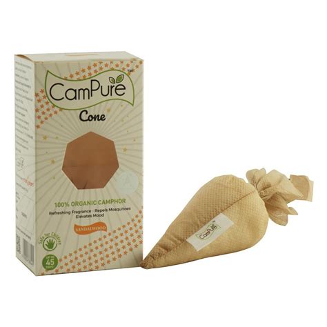 Campure Cone 100% Organic Camphor Sandalwood, 60 gm Price, Uses, Side ...