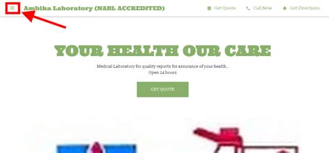 Steps to book lab visit appointment from Ambika Laboratory