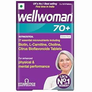 WELLWOMAN 70+ Multivitamins For Women Over Age 70