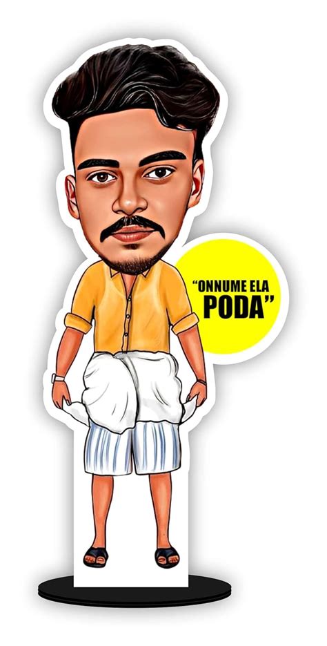 SIGNOOGLE® Tamil Funny Quotes Caricature Personalized Gifts For Friends ...