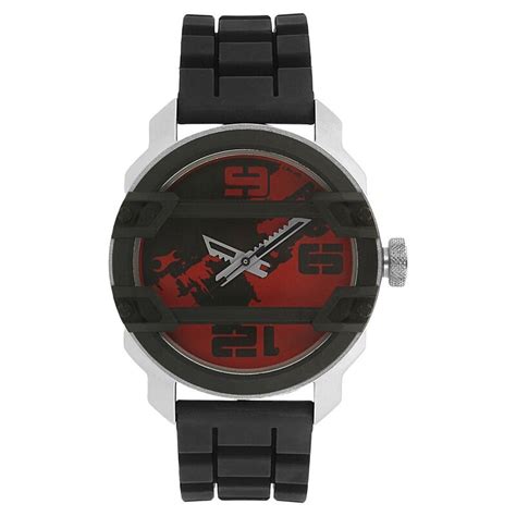 Buy Online Fastrack Quartz Analog Red Dial Plastic Strap Watch for Guys ...