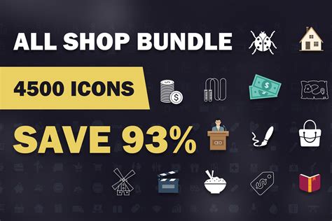 4500 Vector Icons Bundle – MasterBundles