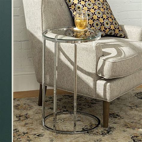 Akifi Craft Round C-Type Side Table/Bedside Table/End Table/Coffee ...