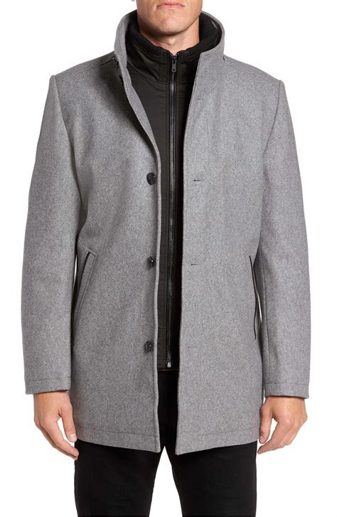 Vince Camuto Classic Wool Blend Car Coat with Inset Bib | Nordstrom ...