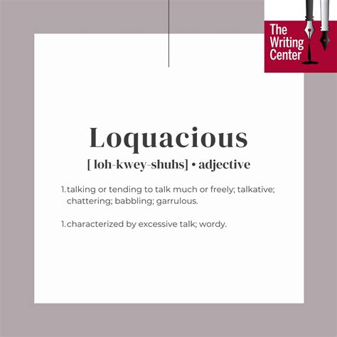 Loquacious Meaning