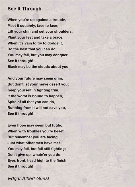 See It Through Poem Printable - Printable Word Searches