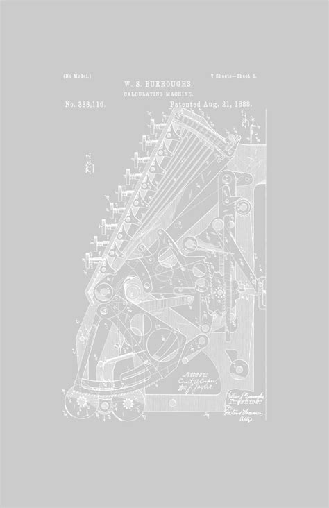 Framable Patent Art the Original Poster Art Print Calculator First ...