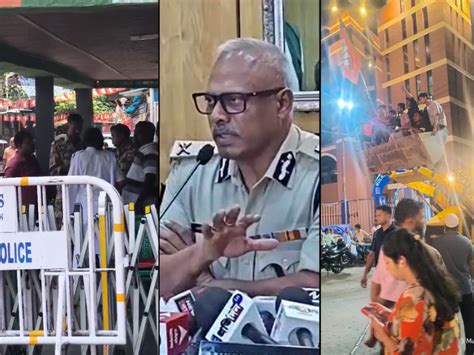 kolkata law order warning rallies banned bulldozer processions arrests ...