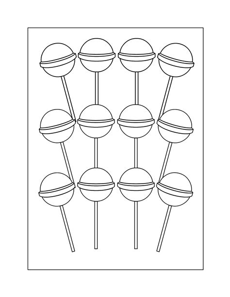 Lollipop Coloring Pages – Printable Coloring Pages. FREE