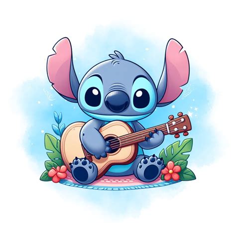 Stitch Clipart Stitch Watercolor Design Stitch Png Lilo And Stitch ...