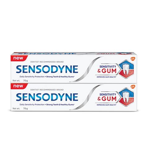 Buy Sensodyne Toothpaste Sensitivity & Gum Combo pack, Dual action ...