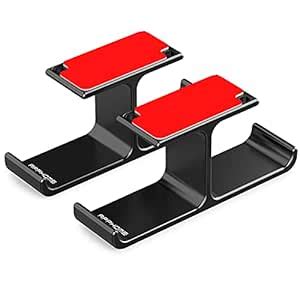 APPHOME 2Pack Headphone Hanger Stand Under Desk Hook Aluminum Stick-On ...