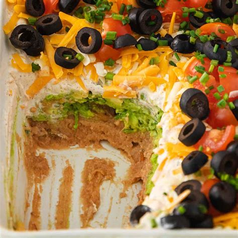 Easy Seven Layer Mexican Dip 7 Layer Dip Recipe