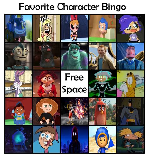 Favorite Character Bingo Volume 3 by GeoNonnyJenny on DeviantArt