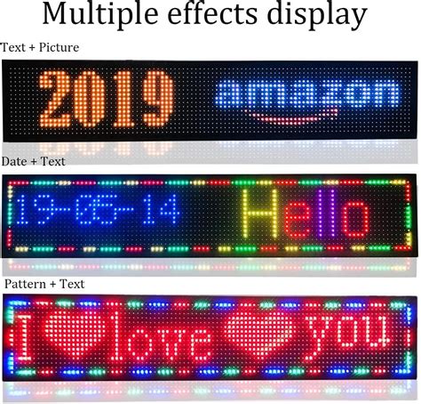 Buy Scrolling LED Signs Full Color 40 x 8 with High Resolution P10 and ...