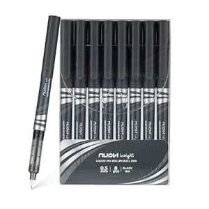 NUOVI Insight Liquid Ink Rollerball Pens | 0.5mm Micro Tip with Sleek ...