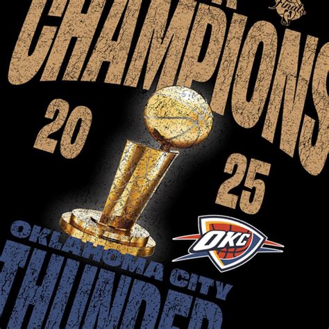 NBA - Oklahoma City Thunder 2025 NBA Champions T-Shirt 'Black' - NBA