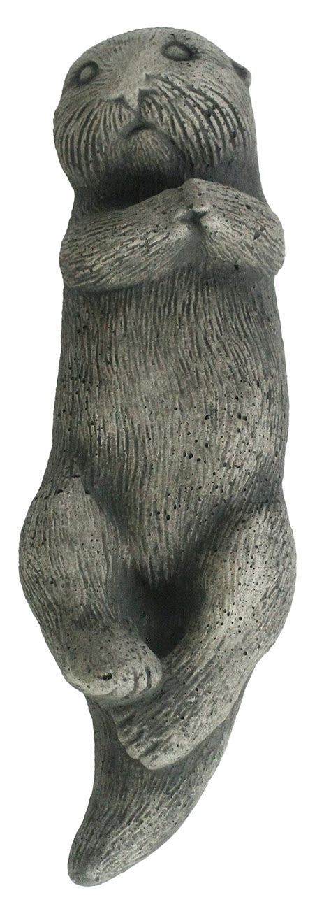 Buy Otter Garden Statue Sea Animal Concrete Sculpture Cement Otter ...