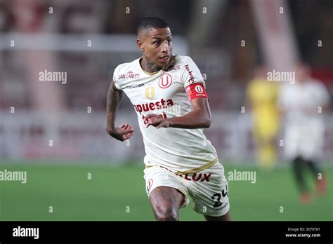Andy Polo of Universitario de Deportes during the La Liga 1 Peru match ...